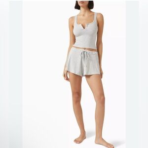 SKIMS Sleep Shorts Drawstring Dark Gray Loungewear Size large